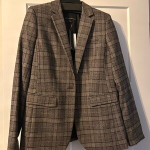 Banana Republic Brown Plaid Blazer